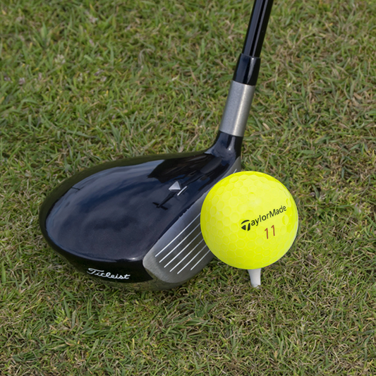 Used TaylorMade Project (a) Yellow Golf Balls - 1 Dozen