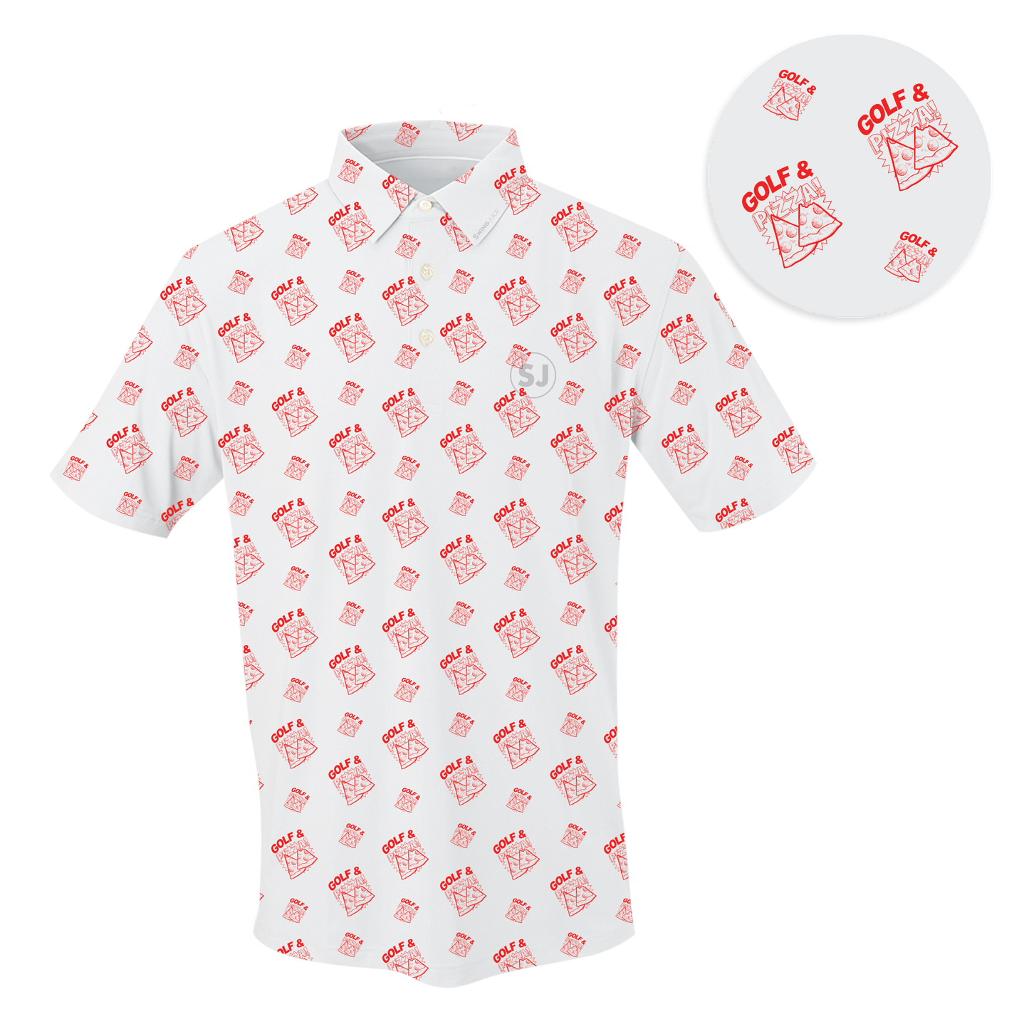 Golf & Pizza Men's Polo - Final Sale