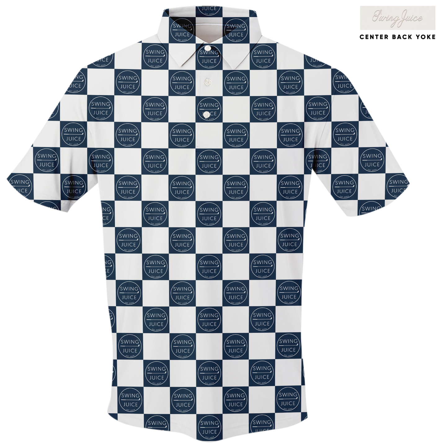 Golf SJ Checkerboard Men's Polo - Final Sale