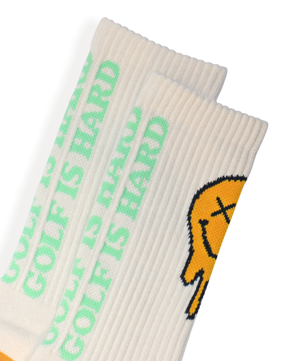 Golf Is Hard Men's Socks Ivory O/S
