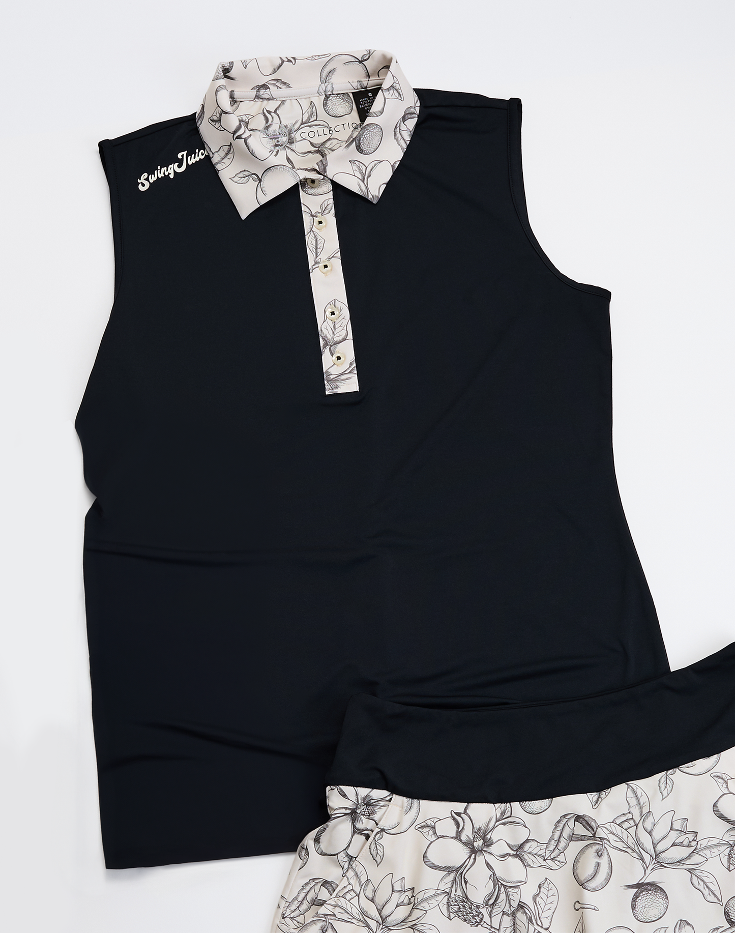 Golf Magnolia Toile Women's Sleeveless Polo