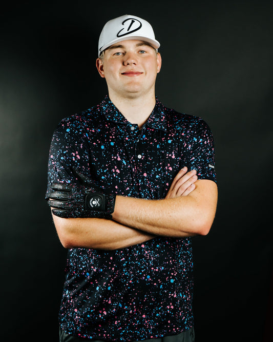 Paint Splatter Polo Black