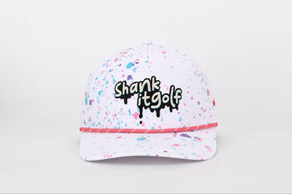 Drippy White Paint Hat