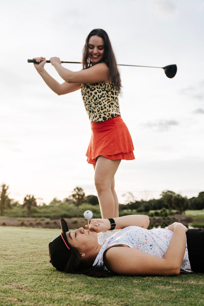 Womens Cheetah Leopard Polo