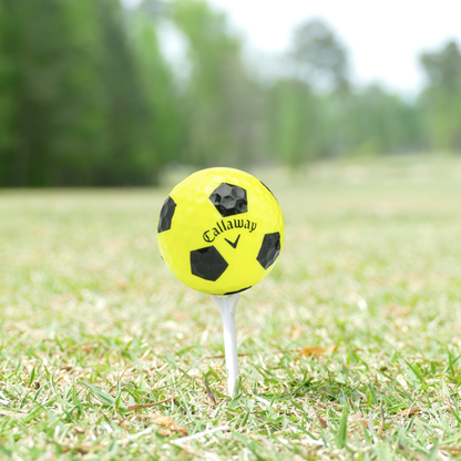 Used Callaway Chrome Soft Truvis Yellow Golf Balls - 1 Dozen