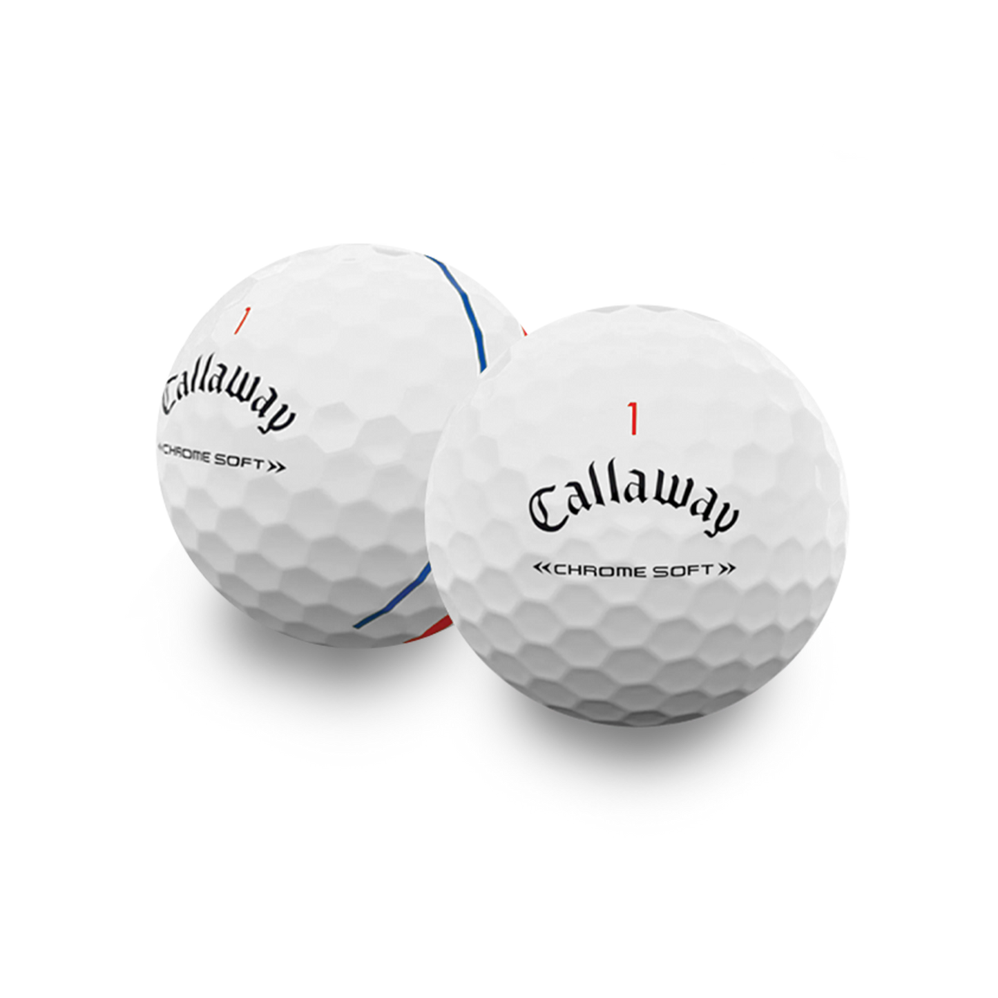 Used Callaway Chromesoft Triple Track Golf Balls - 1 Dozen