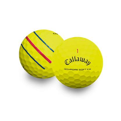 Used Callaway Chromesoft X Triple Track Golf Balls - 1 Dozen