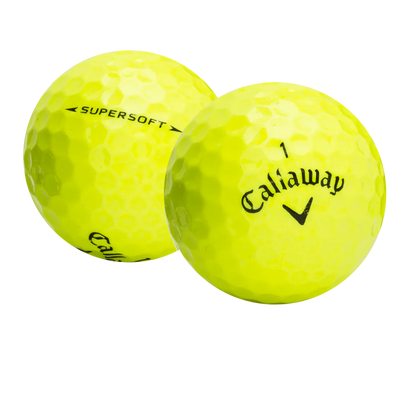 Used Callaway Supersoft Yellow Golf Balls - 1 Dozen