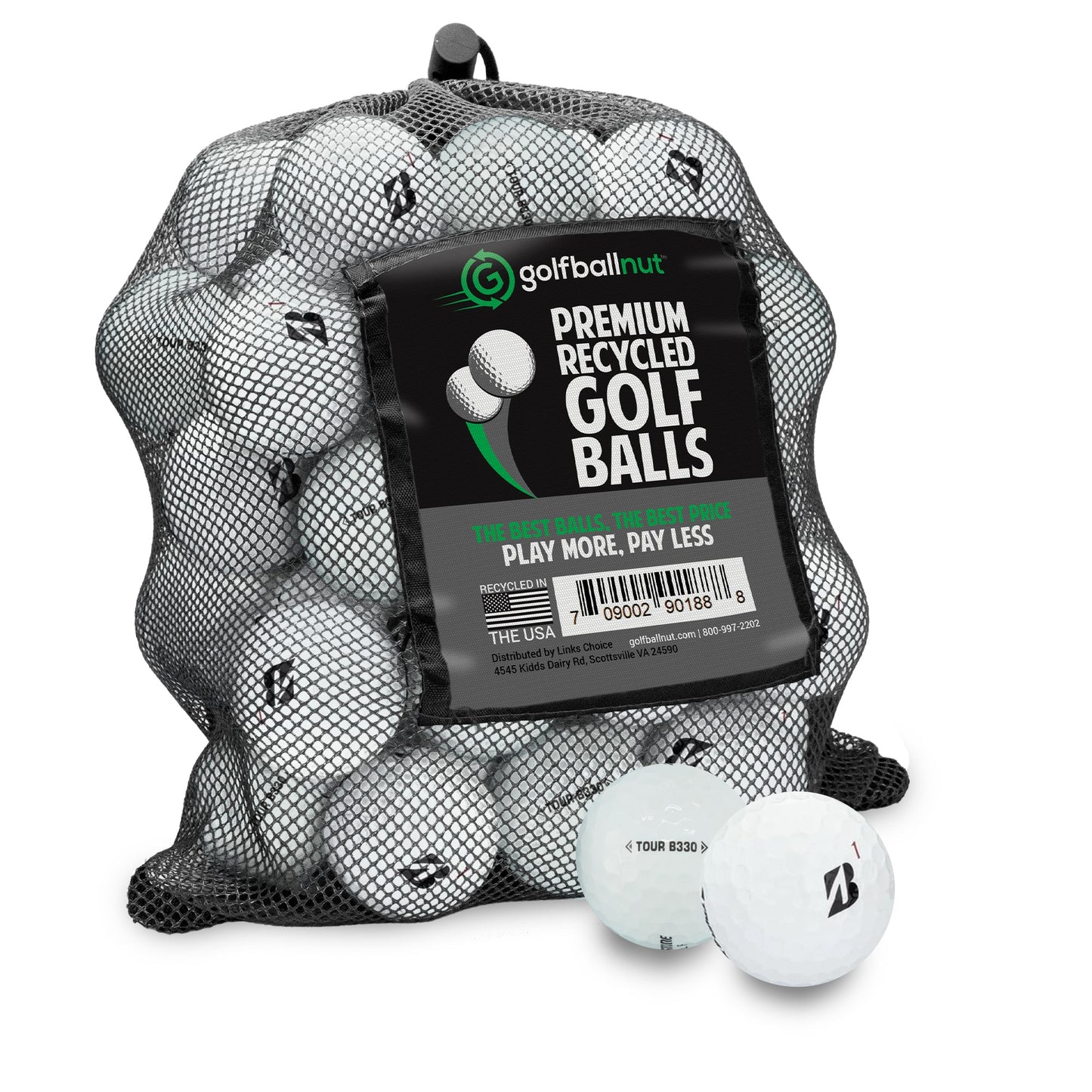 Used Bridgestone Tour Model Mix Golf Balls - 60 Count