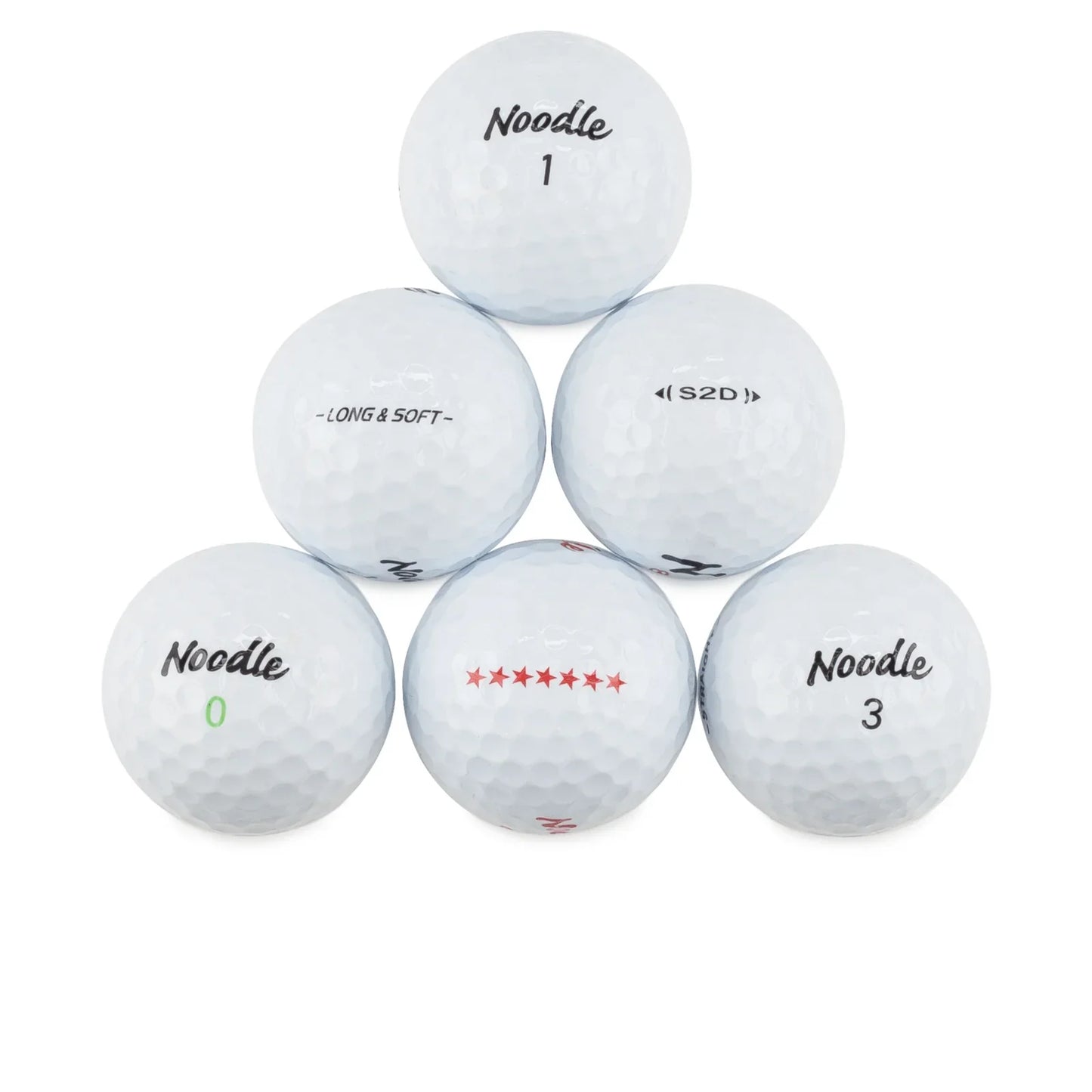 Used Maxfli Noodle Mix Golf Balls - 1 Dozen