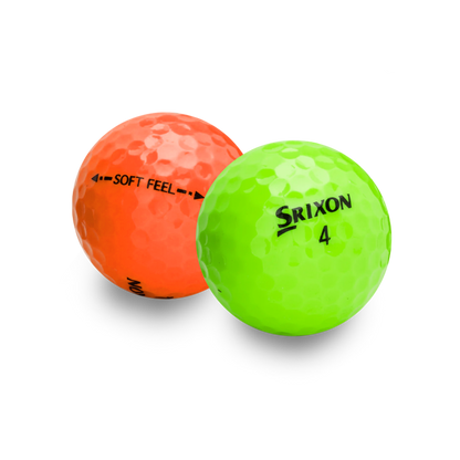 Used Srixon Soft Feel Color Mix Golf Balls - 1 Dozen