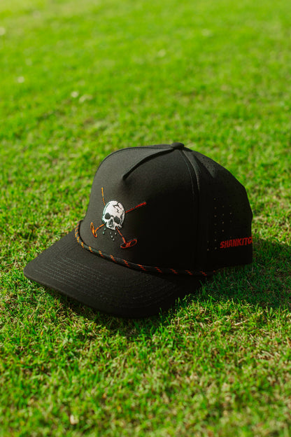 Black Skull and Crossbones 2.0 Golf Hat