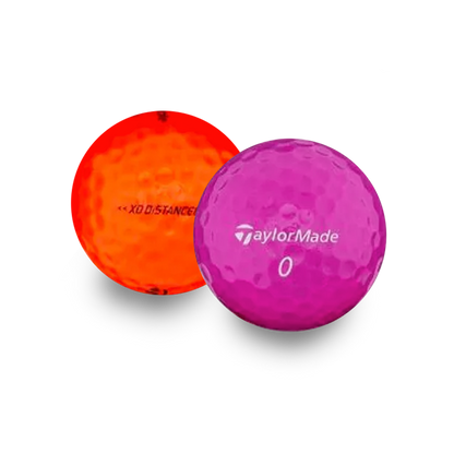 Used TaylorMade Color Mix Golf Balls - 1 Dozen