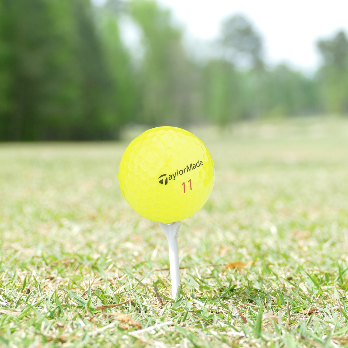 Used TaylorMade Project (a) Yellow Golf Balls - 1 Dozen