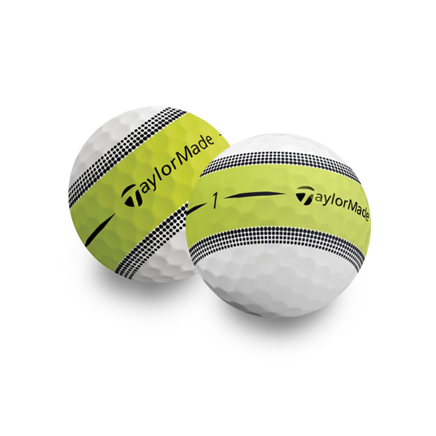 Used Taylormade Tour Response Stripe Golf Balls - 1 Dozen