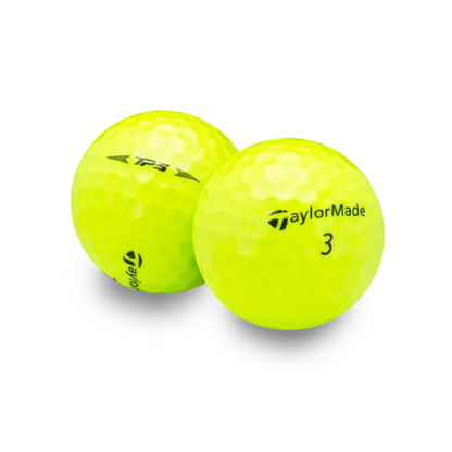 Used TaylorMade TP5 Yellow Golf Balls - 1 Dozen