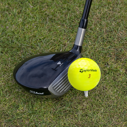Used TaylorMade TP5x Yellow Golf Balls - 1 Dozen