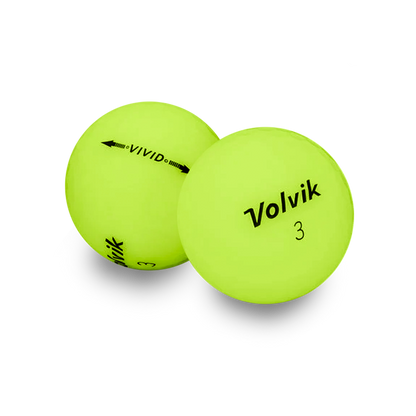 Used Volvik Vivid Green Golf Balls - 1 Dozen