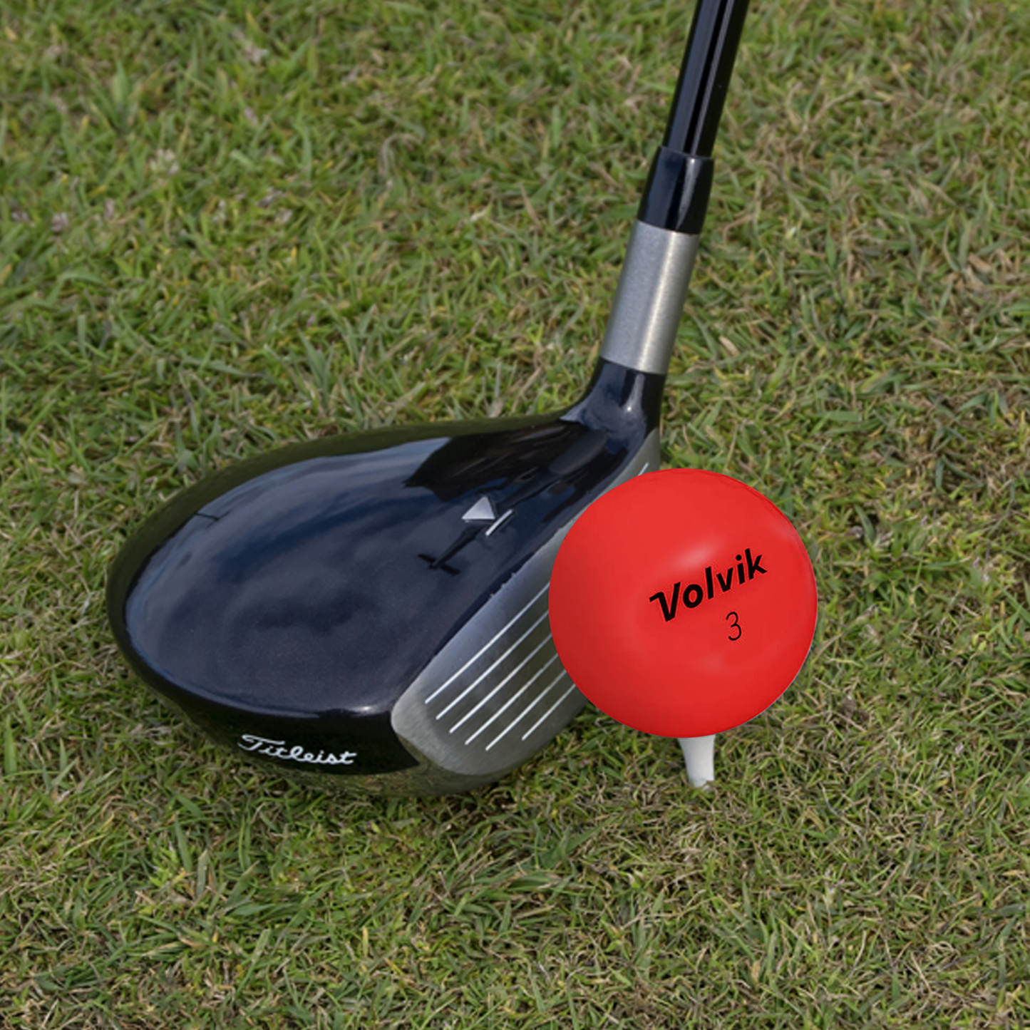 Used Volvik Vivid Red Golf Balls - 1 Dozen