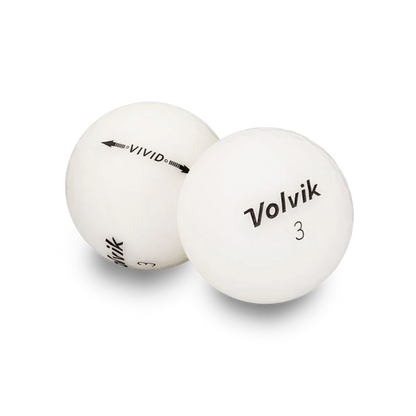 Used Volvik Vivid Golf Balls - 1 Dozen