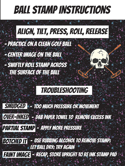 Shankitgolf Ball Stamps 5+ Designs