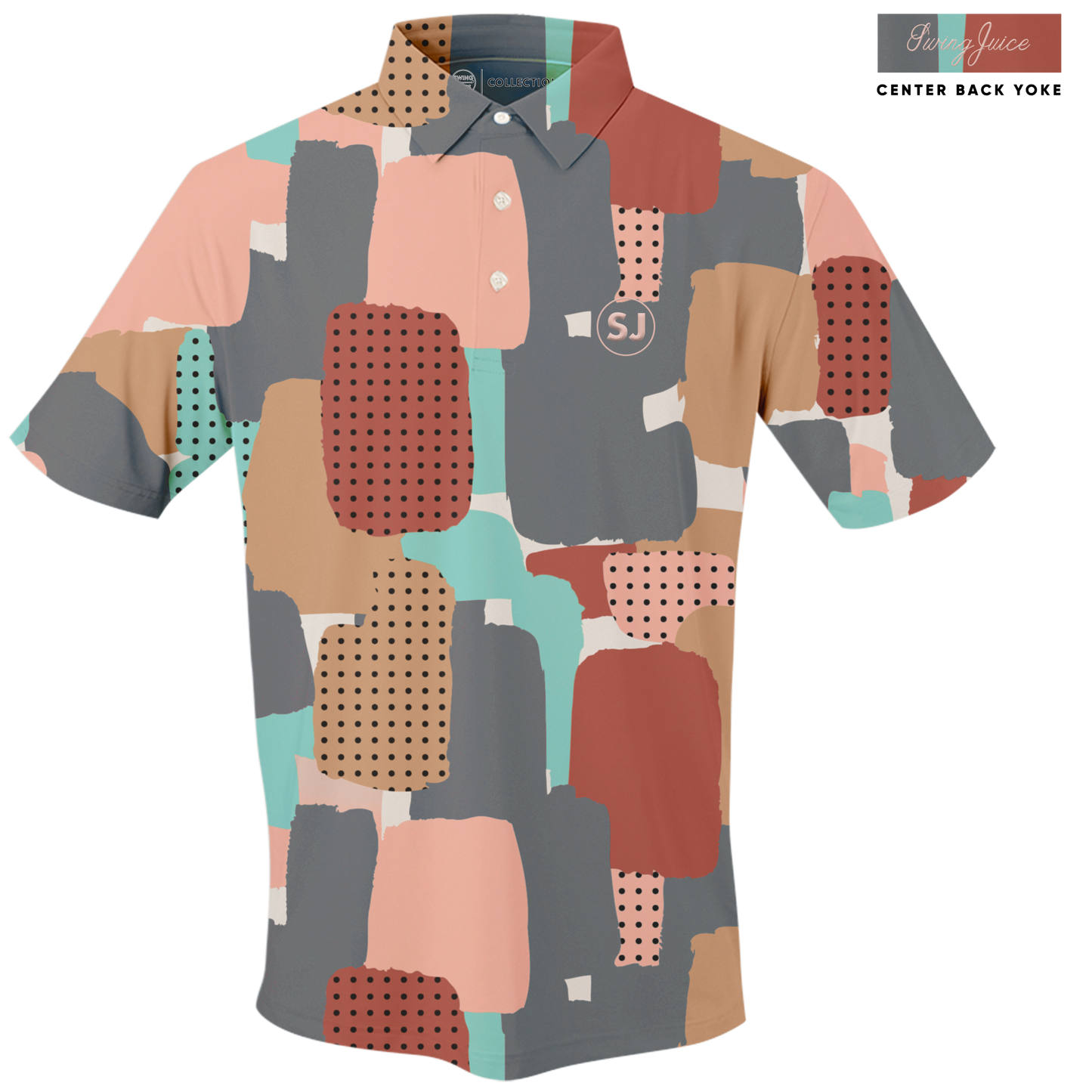 Golf Abstract Camo Men's Polo - Final Sale