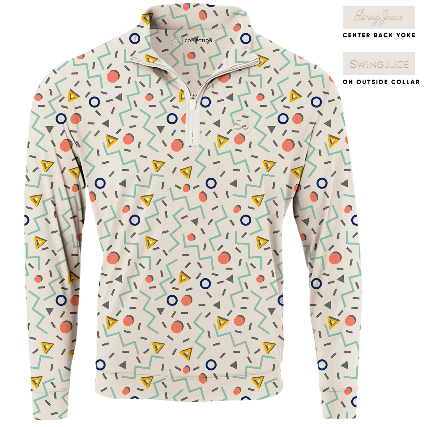 Golf Fresh Prints Men's Quarter Zip - Final Sale