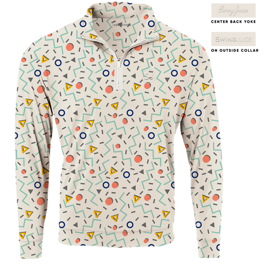 Golf Fresh Prints Men's Quarter Zip - Final Sale