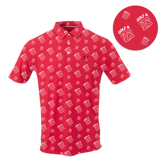 Golf & Pizza Men's Polo - Final Sale