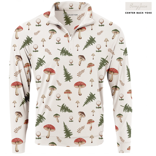 Golf Mushrooms Men's Quarter Zip - Final Sale