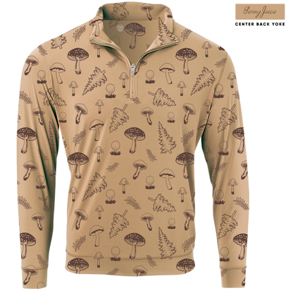 Golf Mushrooms Men's Quarter Zip - Final Sale