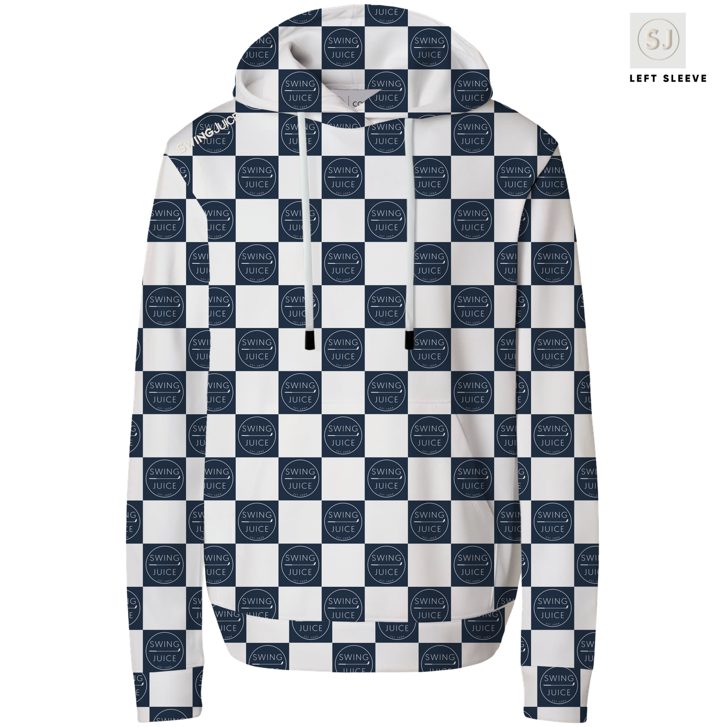 Golf SJ Checkerboard Men's Performance Hoodie - Final Sale