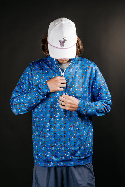 Game Over 8 Bit Quarter Zip